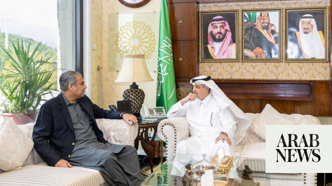 Saudi ambassador receives Pakistani interior minister in Islamabad