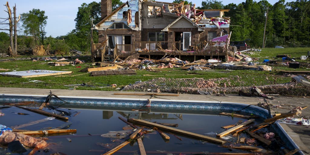 SEE IT: Aerial video shows tornado damage in London, Kentucky