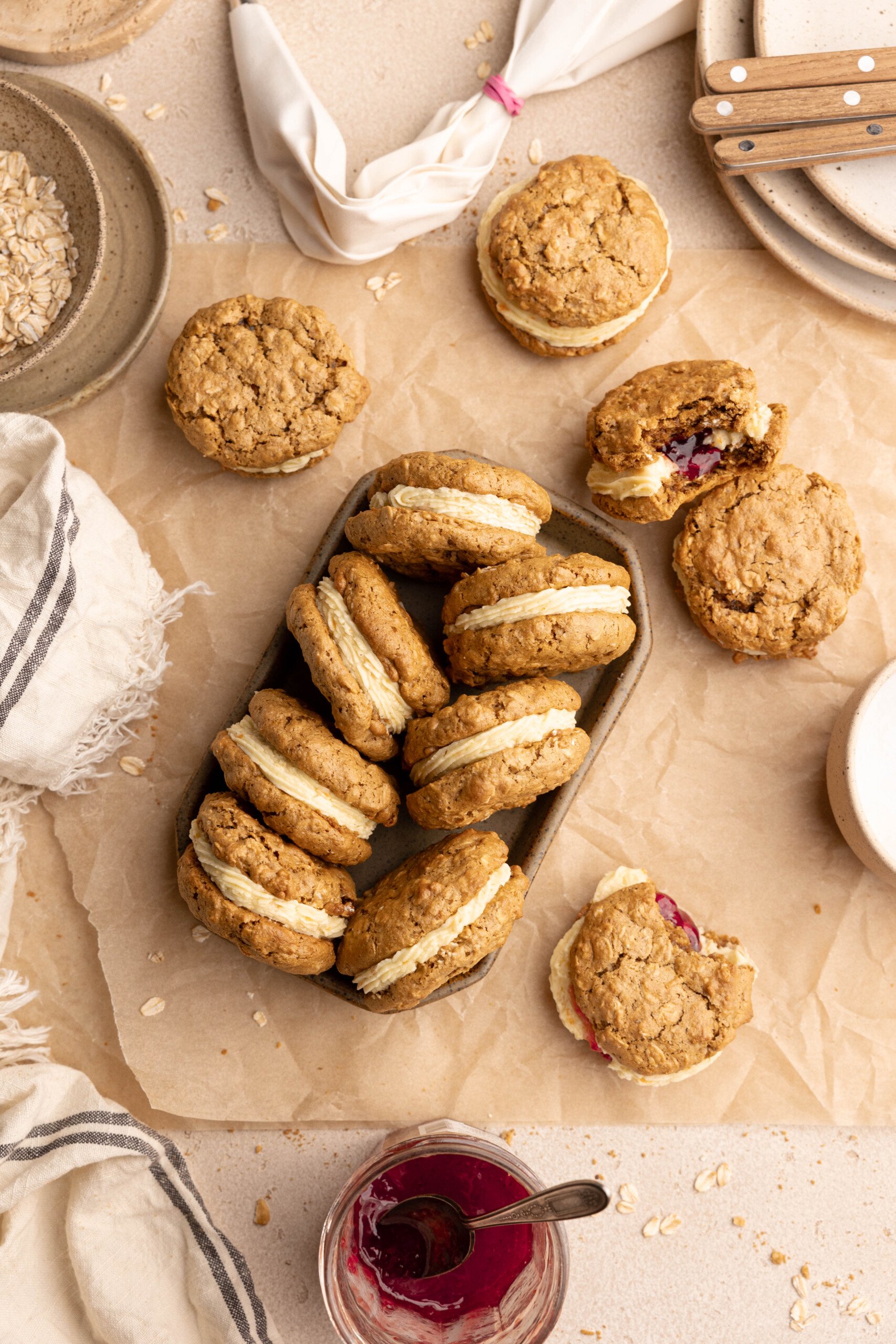 These Oatmeal Cream Pie Cookies are Nostalgia in a Bite